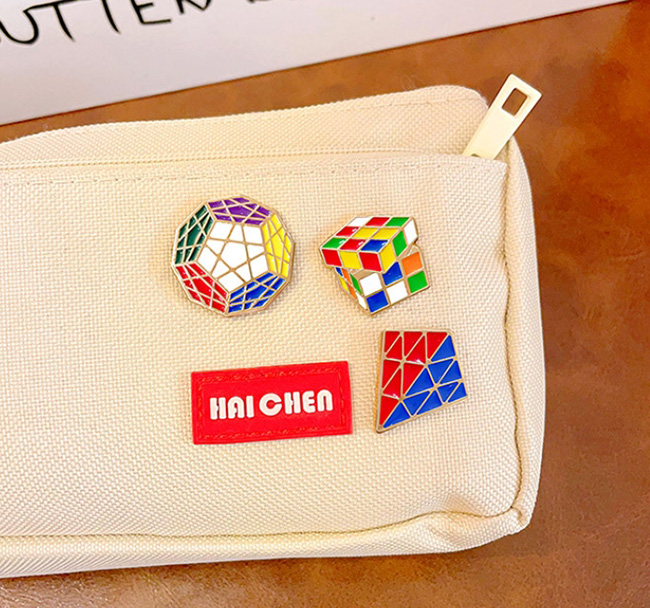 Cute Megaminx Magnetic Brooch Pin